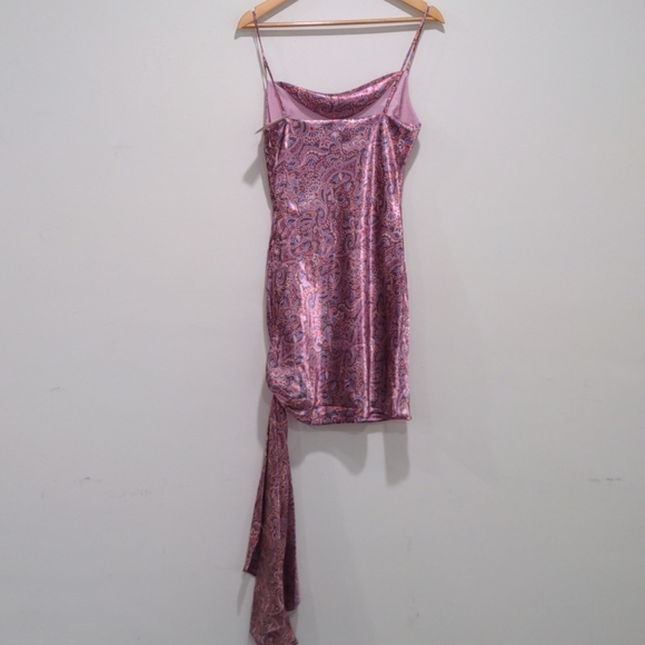 Cinq a Sept NWT Ryder Paisley Satin Mini D… - Picture 8 of 15